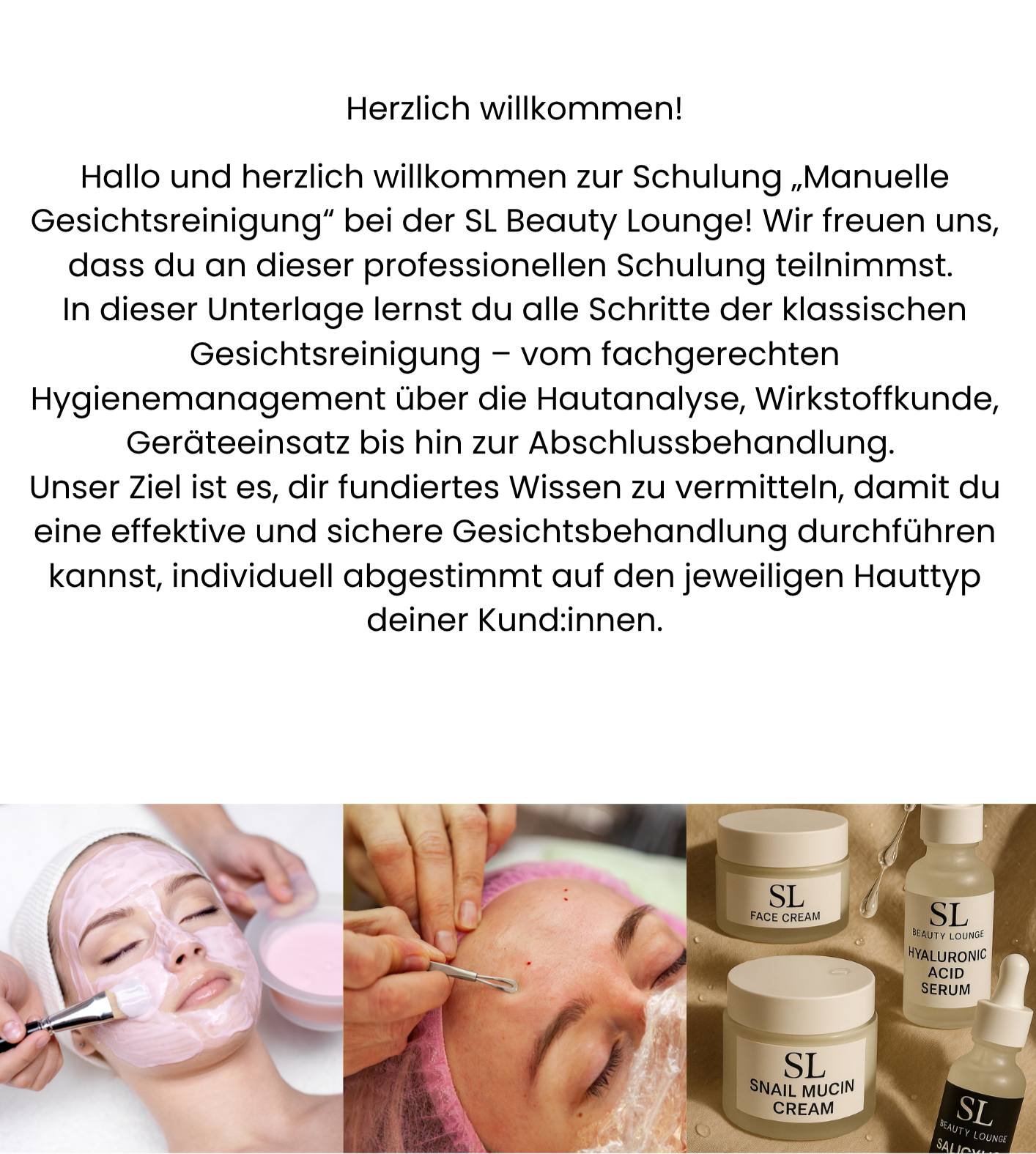 Schulungspaket "Gesichtsreinigung"